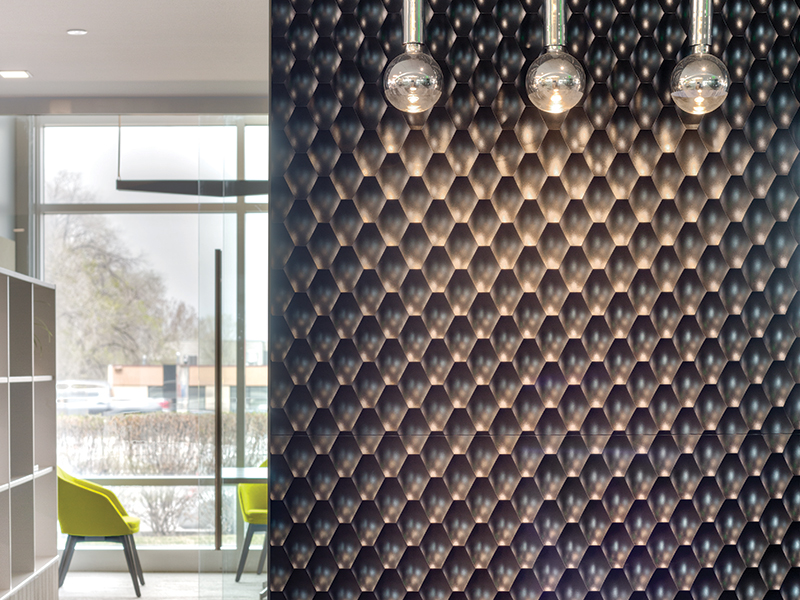 wavy textured wall panels